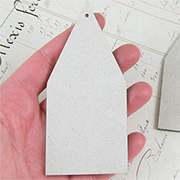 Simple House Ornament Shape - Set of 2
