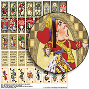 Alice in Wonderland Dominoes Collage Sheet