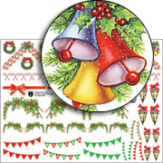 Christmas House Trims Collage Sheet