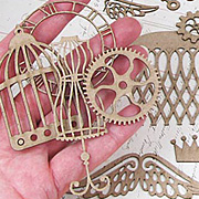 Steampunk Shapes Set - Hot Air Balloon