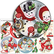 Silly Snowmen Ornaments Half Sheet