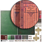 Spell Book Box Covers Collage Sheet