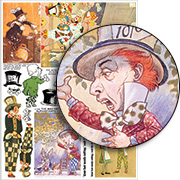 The Mad Hatter Collage Sheet