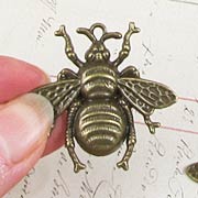 Giant Bronze Bee Charm 