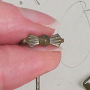 33mm Bronze Bow Tie Crystal Connectors
