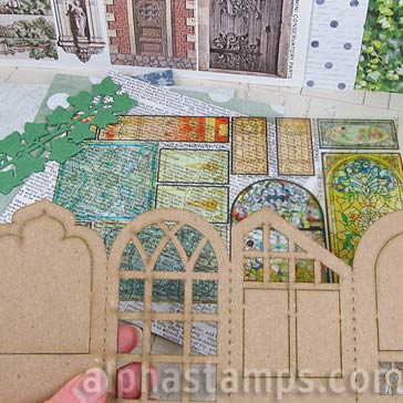 Alpha Stamps News New Mini Conservatory Kit Faux Stained Glass