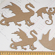 Dragons Die-Cut Chipboard Set