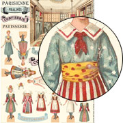 A Tiny French Dress Shop Collage Sheet