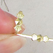 25mm Gold Bow Tie Crystal Connectors