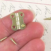 Small Gold Hinges with Screws