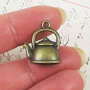 Miniature Tea Kettle Charm