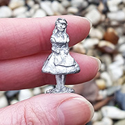 Metal Alice in Wonderland Figurine