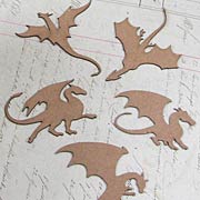 Miniature Dragon Silhouettes