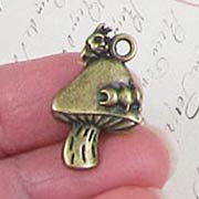 Mushroom & Caterpillar Charm*