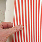 Red & Ivory Narrow Stripes Scrapbook Paper