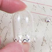 Miniature Glass Domes - Silver
