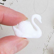 Mini White Swans